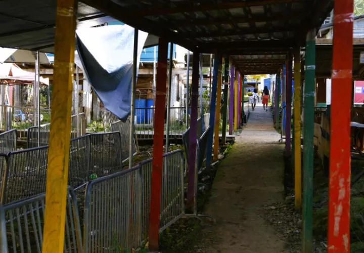 Centro de Recepción Migratoria (ERM) de San Vicente (Panamá). Foto: EFE