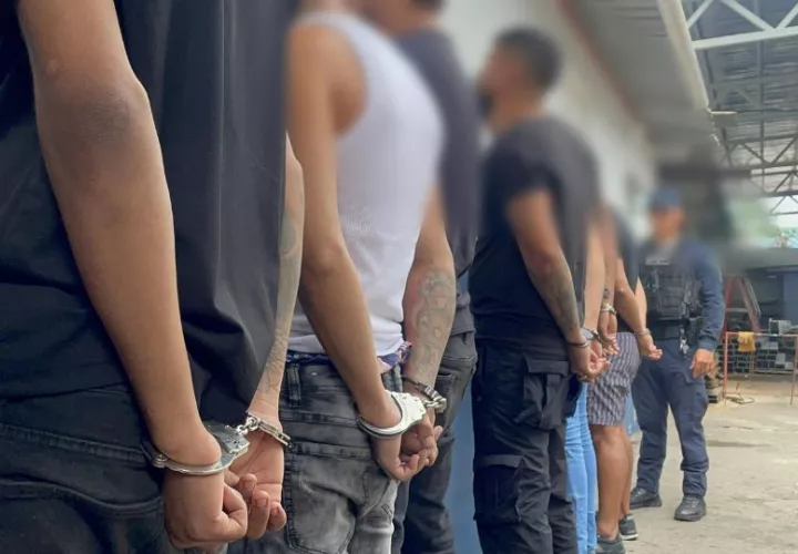 Detenidos en El Chorrillo. Foto: Cortesía
