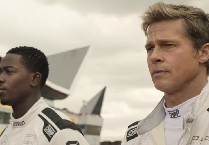 Los actores Brad Pitt y Damson Idris. Foto: EFE / Warner Bros. Pictures / Apple Original Films / Scott Garfield 