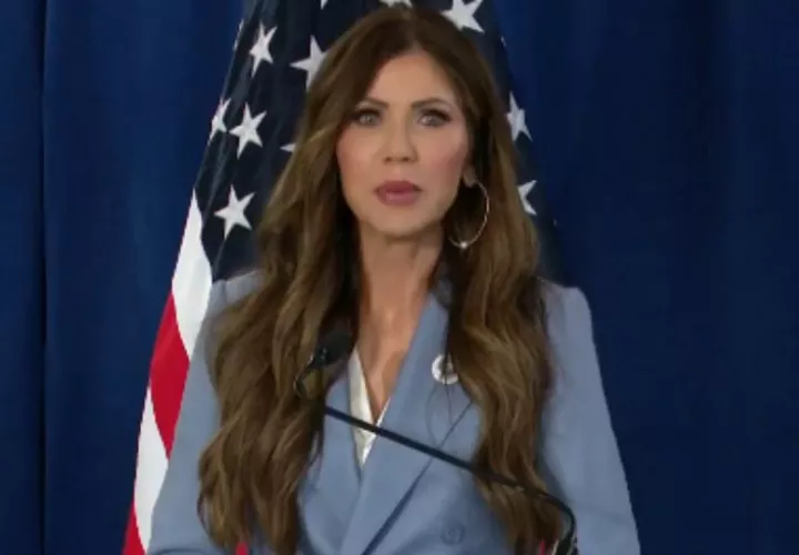 Kristi Noem, secretaria de Seguridad Nacional de Estados Unidos.