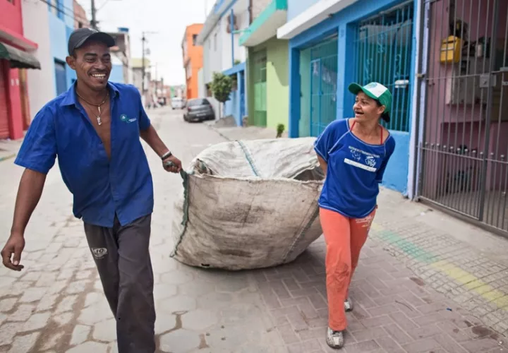 Jornada de reciclaje en Sao Paulo (Brasil). EFE