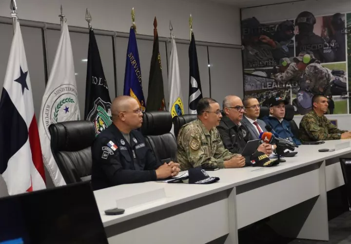 Conferencia de prensa sobre la "Operación Omega". Foto: Cortesía