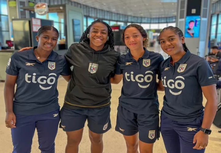 Jugadoras del equipo femenino mayor de Panamá. Foto: EFE