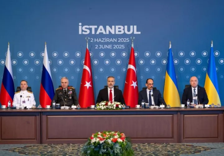 Segunda ronda de conversaciones de paz entre Ucrania y Rusia, en Estambul, Turquía. Foto: EFE