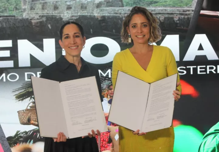 María Eugenia Herrera y Gloria De León Zubieta. Foto: Cortesía