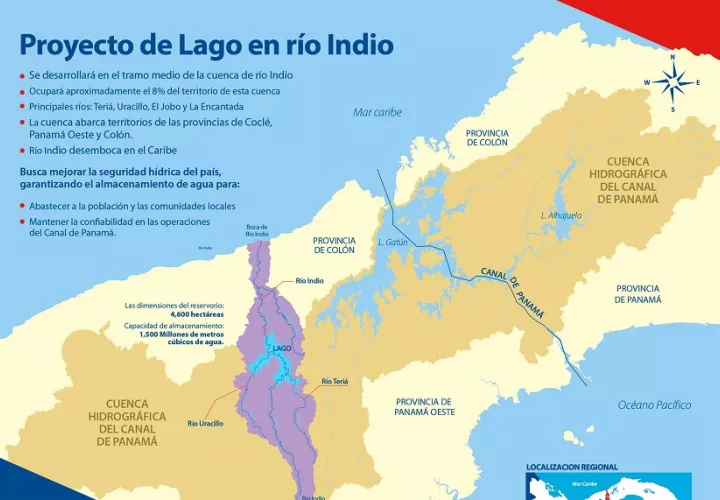 Proyecto del lago de río Indio. Imagen: Cortesía ACP