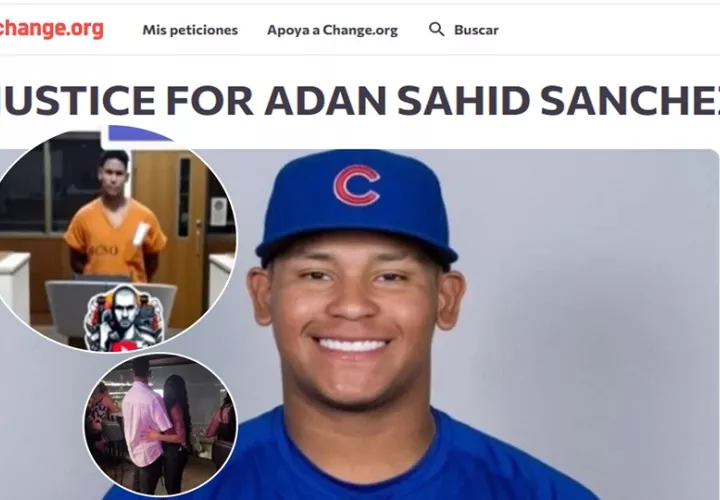 Petición de justicia para Adán Sánchez en change.org. Foto: Panamá América
