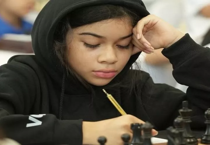 Victoria Quirós, jugadora de ajedrez.  Cortesía FPA
