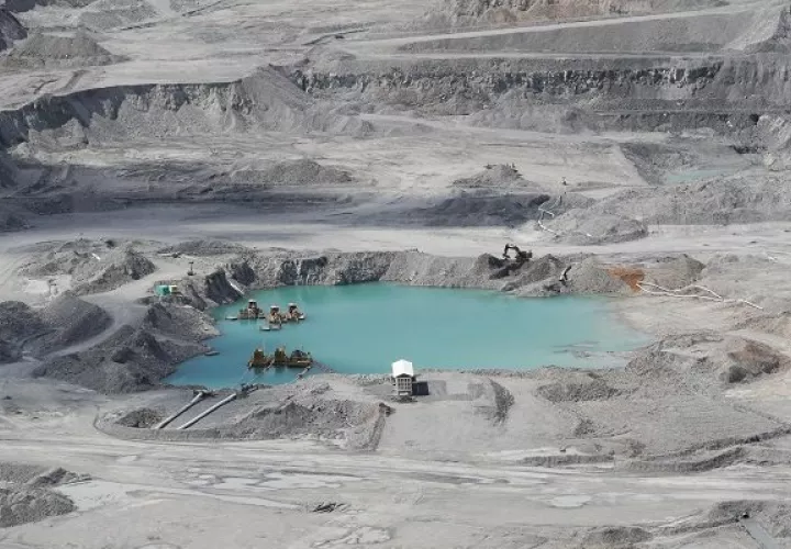 Mina de cobre ubicada en Donoso, provincia de Coclé. Foto: EFE