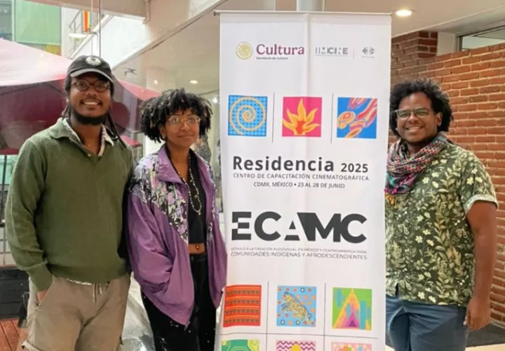 Cineastas panameños en ECAMC 2025. Foto: Cortesía