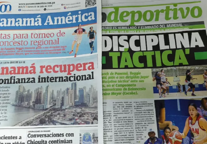 Edición de Panamá América para este jueves 10 de julio de 2025. Foto: Cortesía