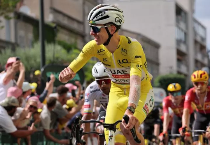 El esloveno Tadej Pogacar, maillot amarillo del Tour de Francia. Foto: EFE