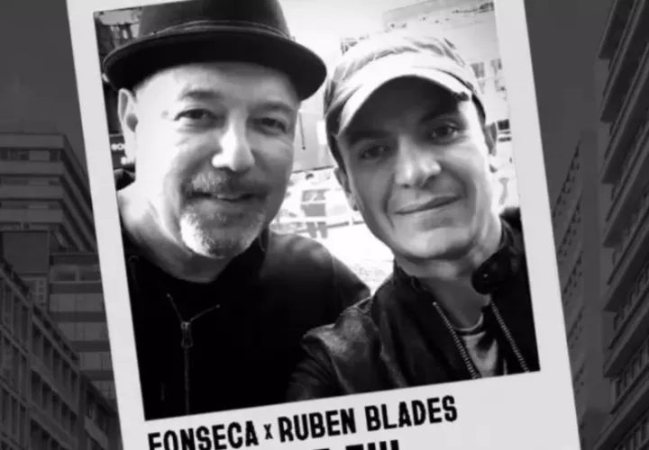 Rubén Blades y Fonseca. Foto: Portada de 'Nunca me fui'