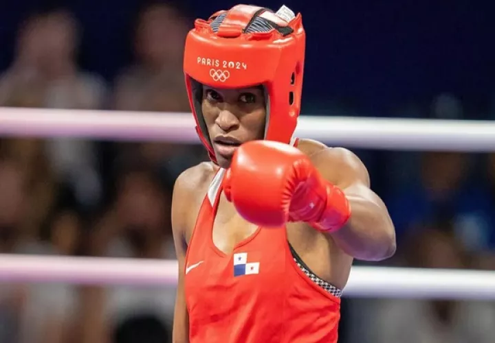 Atheyna Bylon no estará en el Mundial de Boxeo de Liverpool, Inglaterra. Foto: COP