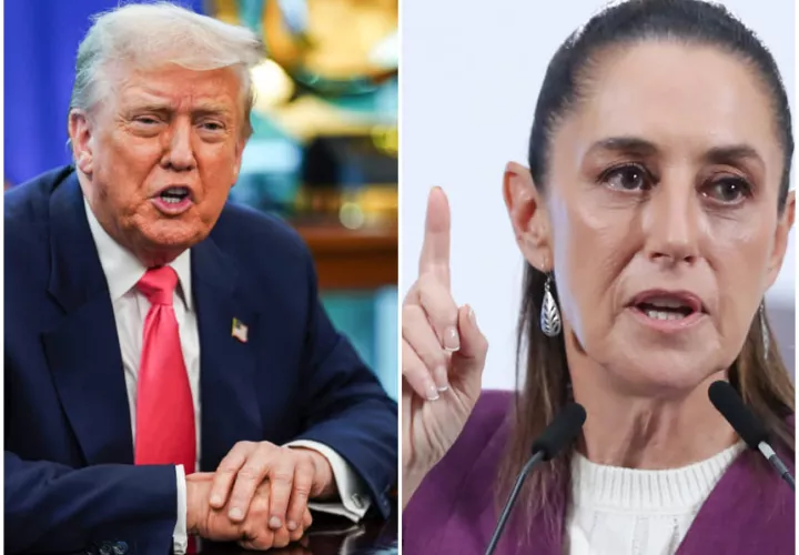 Claudia Sheinbaum responde las afirmaciones de Donald Trump. Foto EFE