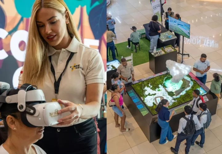 Los visitantes pueden acercarse a stands interactivos. Foto: Cortesía 
