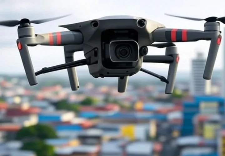 Los drones se usarían en conjunto con las cámaras de videovigilancia. Foto: GROK