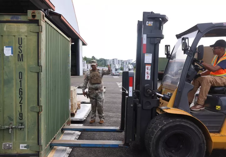 Equipos que utilizarán los militares estadounidenses en los ejercicios. Foto: Cortesía Minseg