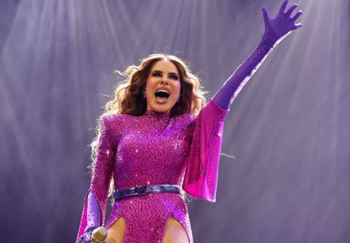 Gloria Trevi durante un concierto en Madrid (España). Foto: EFE / Daniel González