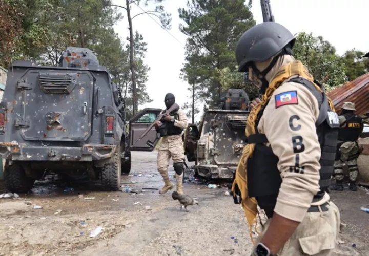 Integrantes de la Policía Nacional de Haití (PNH). Foto: EFE