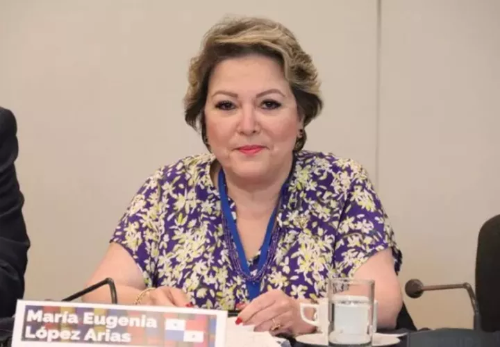La magistrada presidenta de la Corte, María Eugenia López. Foto: Cortesía