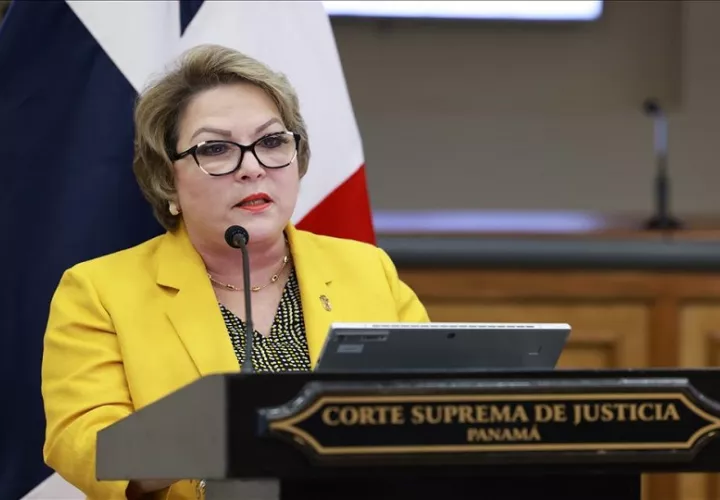 María Eugenia López, presidenta de la Corte Suprema de Justicia.  Foto: Cortesía