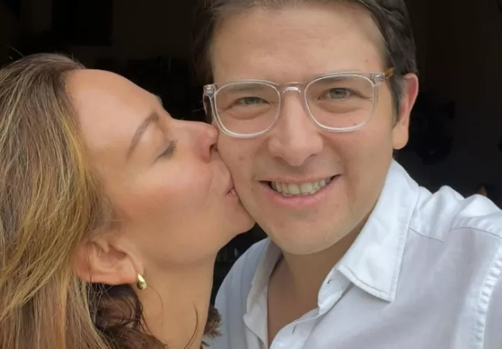 María Claudia Tarazona y Miguel Uribe Turbay. Foto: Instagram / @maclaudiat