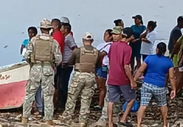Moradores de Río Indio y zonas aledañas rastrearon el cuerpo con mallas de pesca hasta encontrarlo el 9 de agosto, con golpes visibles en rostro y cuerpo. Foto. Cortesía. Senan