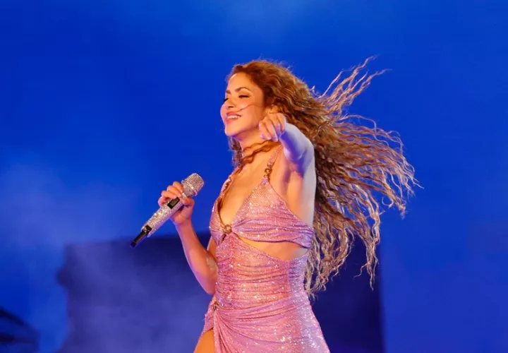 Shakira en el estadio El Campín, en Bogotá (Colombia). Foto: EFE / Mauricio Dueñas