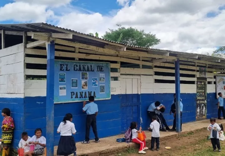 Escuela de la comarca Guna de Wargandi. La nueva escuela está en proceso de licitación. Foto: Cortesía