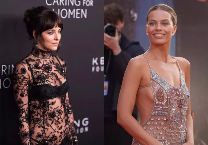Dakota Johnson y Margot Robbie. Fotos: Vogue Latinoamérica