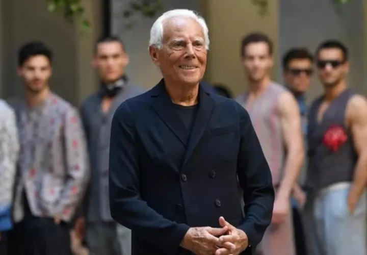 El diseñador italiano Giorgio Armani. Foto: EFE / Daniel Dal Zennaro / Archivo