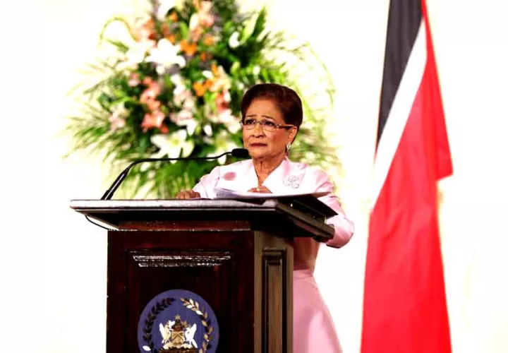 Kamla Persad-Bissessar, primera ministra de Trinidad y Tobago. EFE