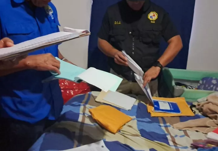 Los aprehendidos e indicios serán puestos a órdenes del Ministerio Público a fin de continuar con las investigaciones. Foto. Policía Nacional