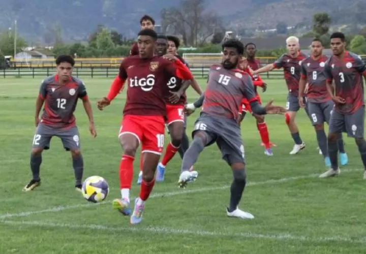 La Sub-20 de Panamá realizó su último  amistoso en Chile, frente a la selección de  Nueva Caledonia. Foto:FPF