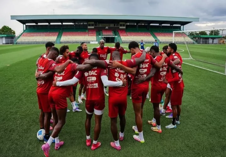 Panamá, lista para enfrentar a Surinam. Foto: FPF