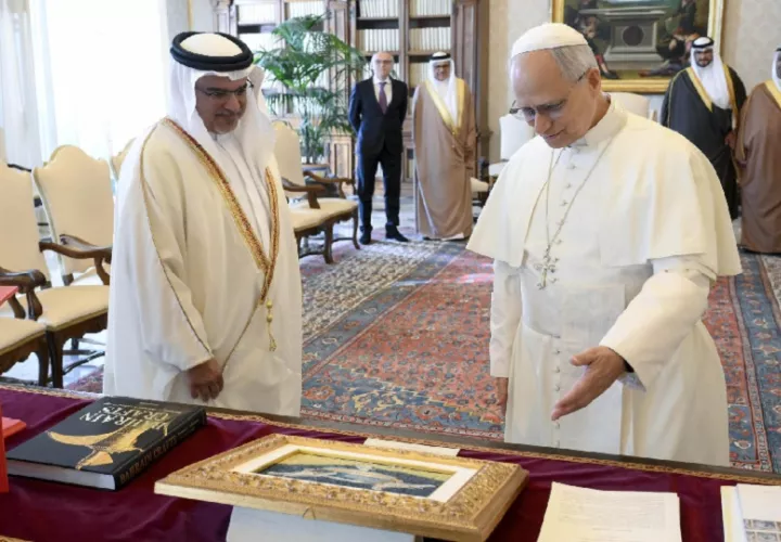 El papa le dio un voto de confianza al plan de Trump. Foto: Efe