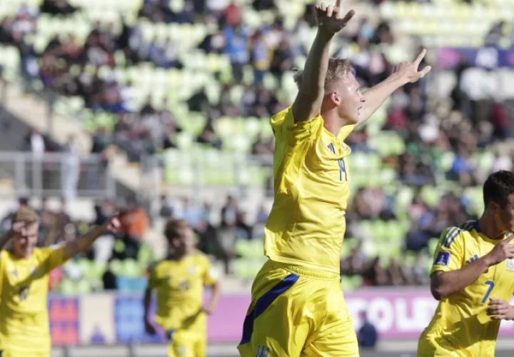 Jugadores del equipo de Ucrania. Foto: EFE