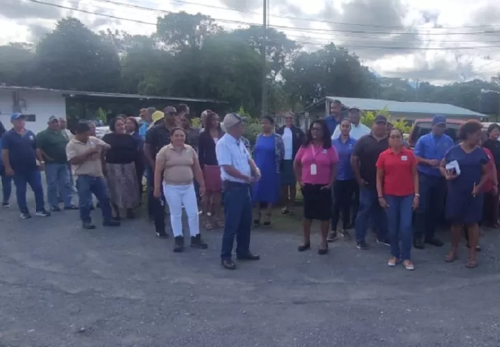 En Colón se llevaron a cabo simulacros de evacuación. Foto. Diómedes Sánchez