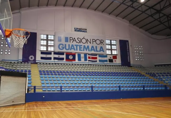 El Gimnasio Teodoro Palacios Flores en Guatemala, listo para los Juegos Centroamericanos. Foto: EFE