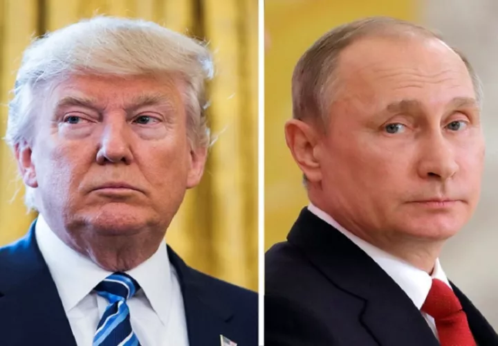Donald Trump y el presidente de Rusia Vladimir Putin. Foto: EFE