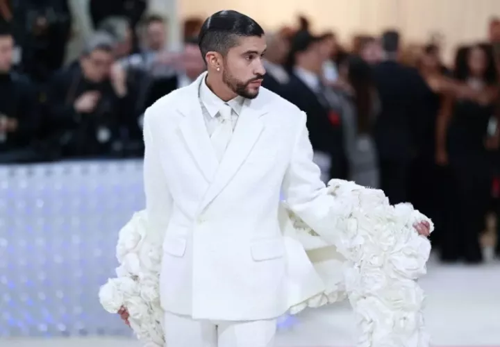 El cantante Bad Bunny. Foto:  EFE / EPA / Justin Lane