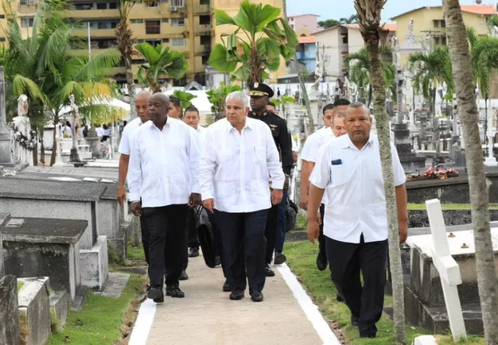El presidente José Raúl Mulino (c). Foto: Cortesía