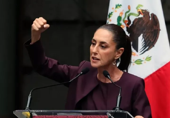 Sheinbaum es la primera mujer presidenta de México y tiene un año en el cargo. Foto: EFE