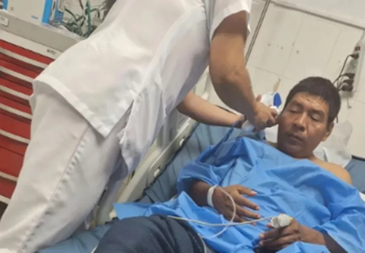 Toribio García requirió atención médica. Foto: Cortesía