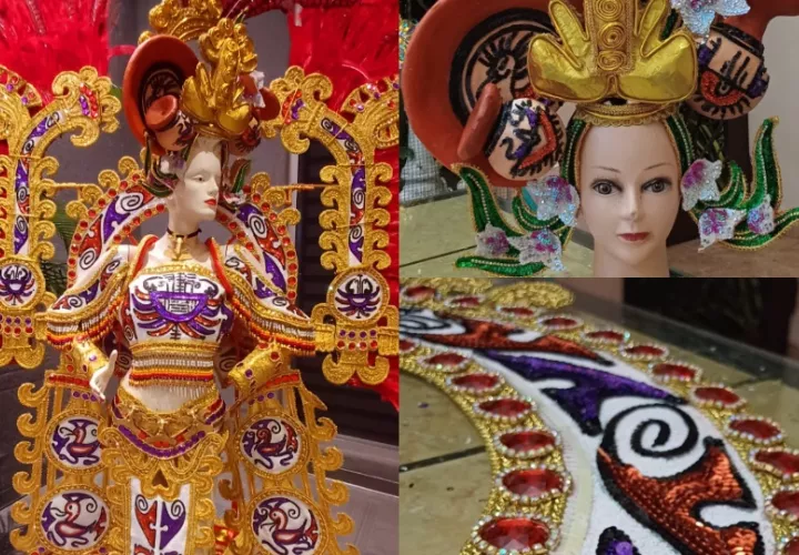 El traje nacional se confeccionó en tiempo récord. Fotos: Cortesía