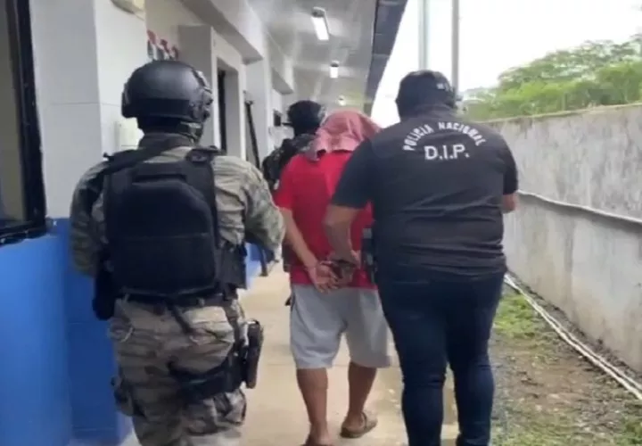 El ciudadano atacó al seguridad propinándole dos puñaladas y varias laceraciones en el costado izquierdo. Foto. Policía Nacional