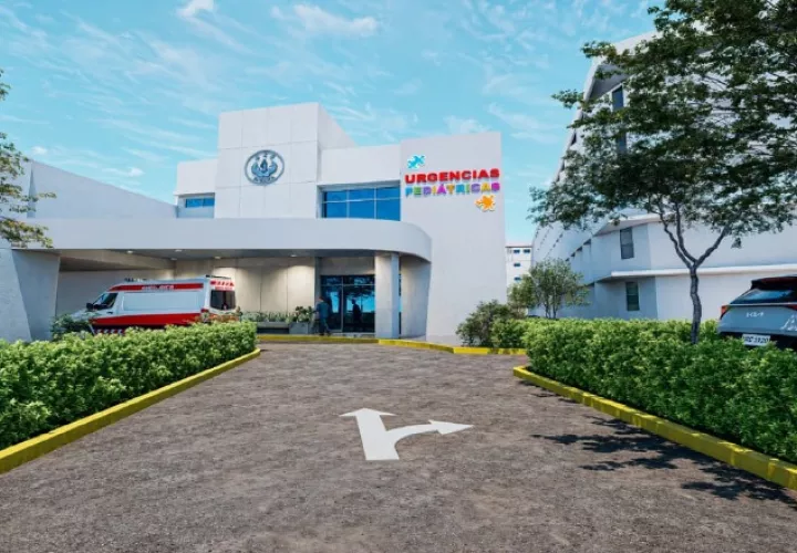 Así será la nueva torre de urgencias pediátricas en Ciudad de la Salud que debe estar en dos años. Cortesía
