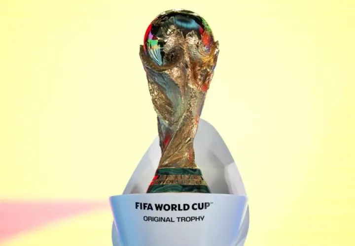 Trofeo de la Copa del Mundo. Foto: EFE
