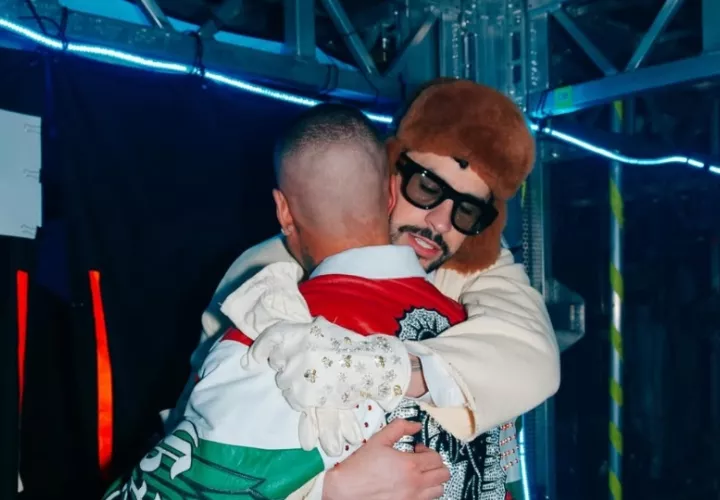 J Balvin y Bad Bunny. Foto: Instagram / @jbalvin